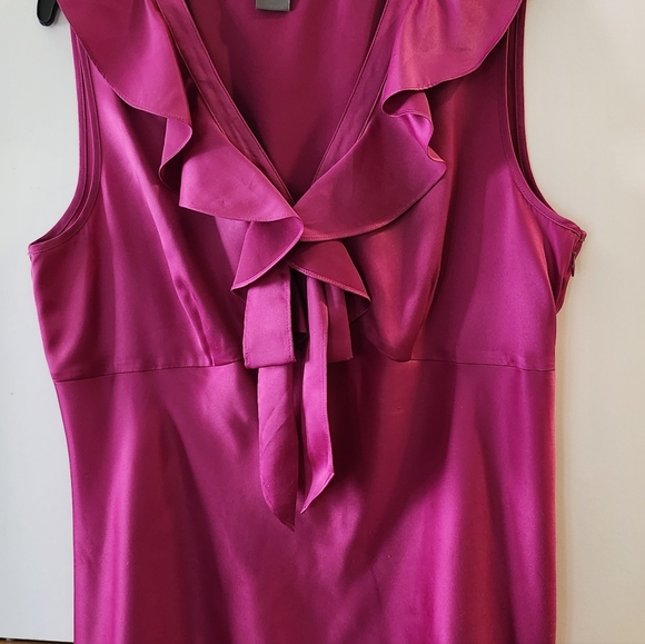 Ann Taylor Size 12. Polyester. Fuchsia. Beautiful Design and color. Gently used. - Picture 7 of 12